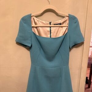 FLAWLESS Dolce and Gabbana Turquoise Tea Dress